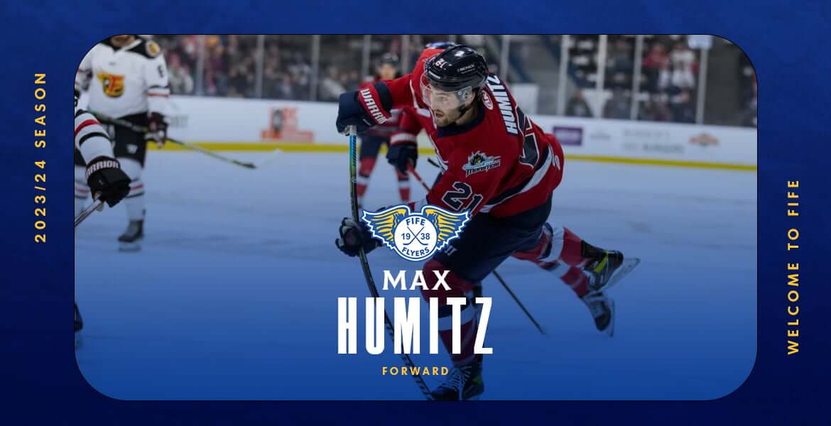 Forward, Max Humitz joins Fife Flyers for the 2023/24 season