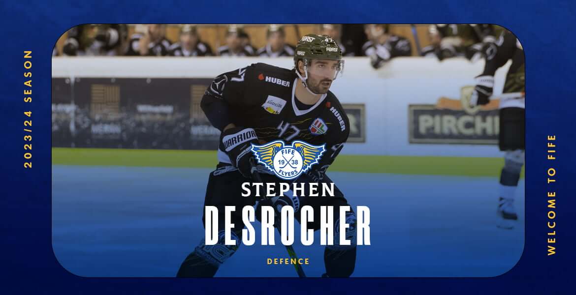 Stephen Desrocher flies into fife