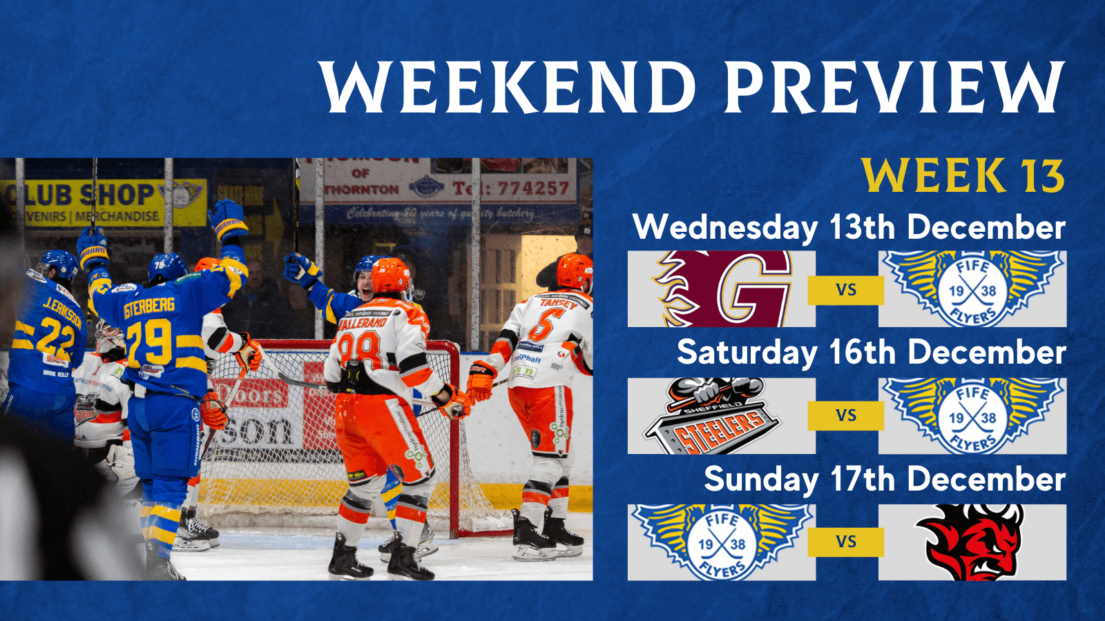 Weekend Preview – Week 13