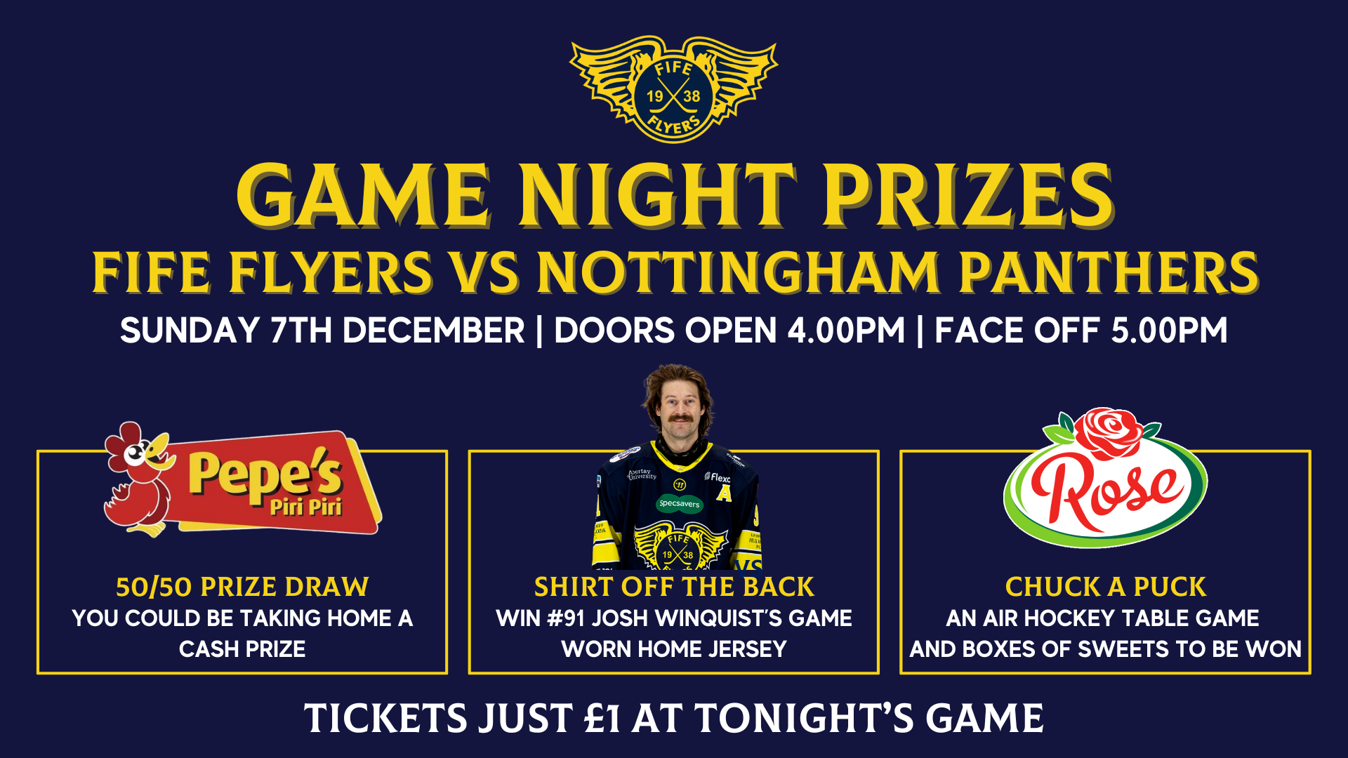 Game Day – What’s On in Fife Ice Arena – Sunday 7th December 2025